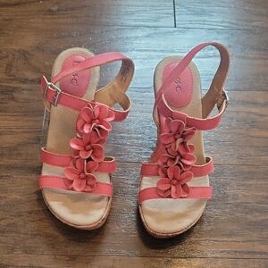 Pink Floral Women's BOC Sandals